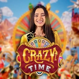 Crazy Time slot logo by Evolution at Herospin CasinoCrazy Time