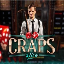Live Craps slot logo by Evolution at Herospin Casino