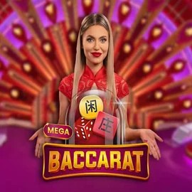 Mega Baccarat by Pragmatic Play, showcased at spinhero.eu – game logo